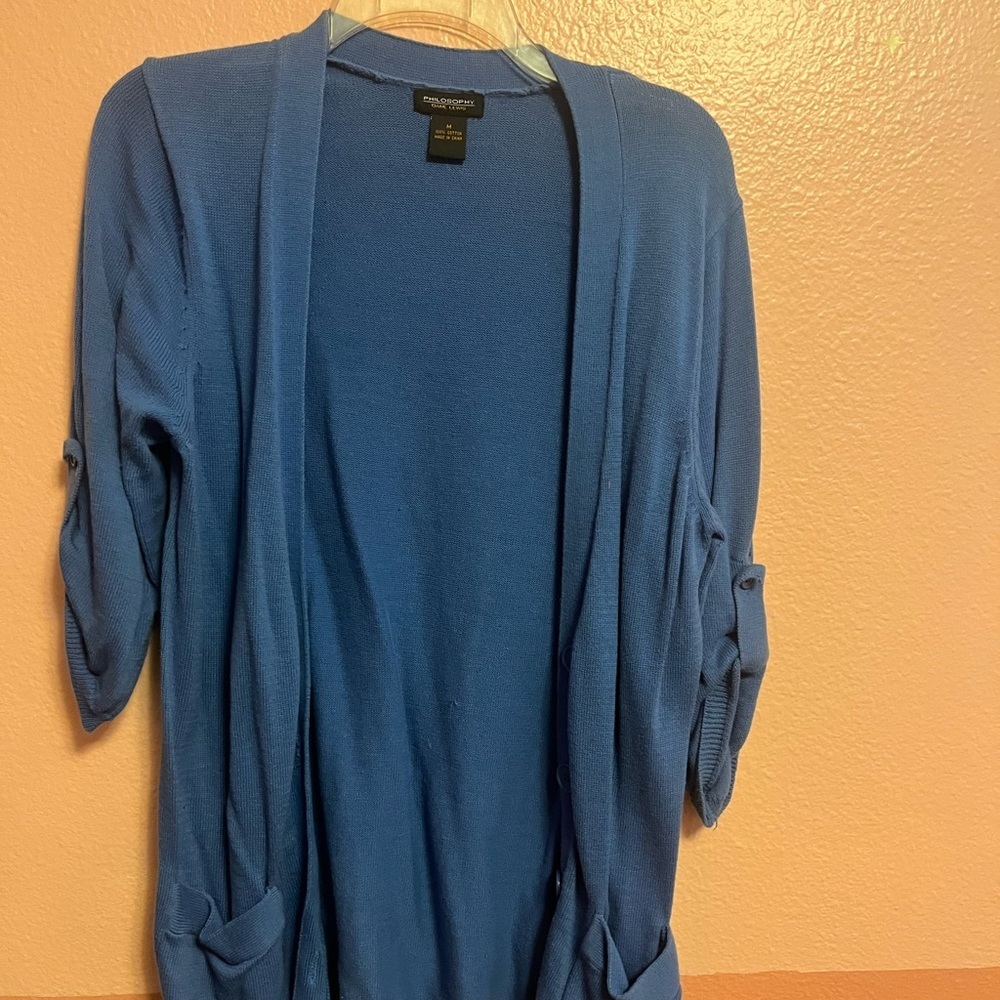 Women’s Cardigans Open Button Front.